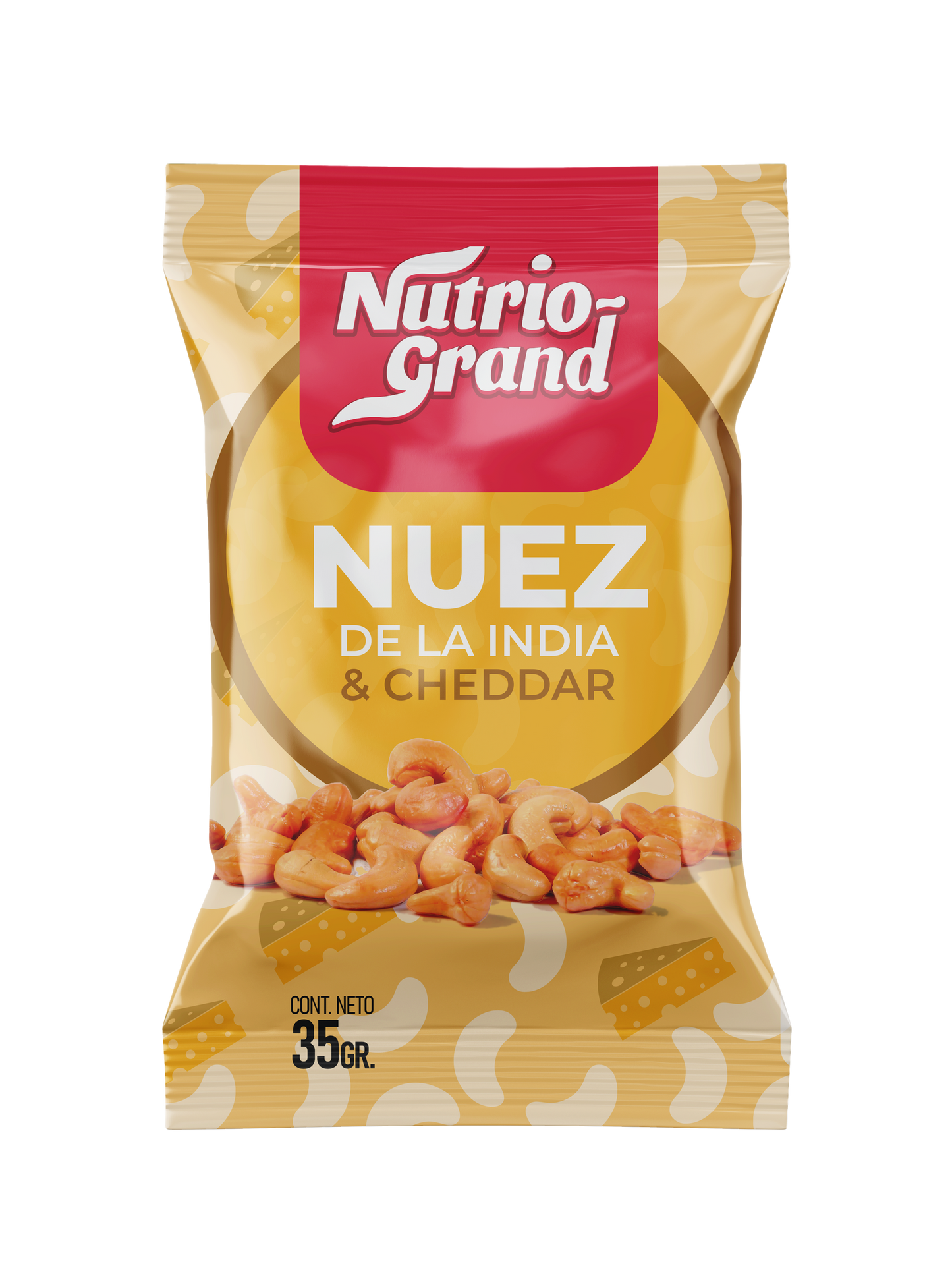Nutrio-Grand Nuez de la India & Cheedar (12 pzas)